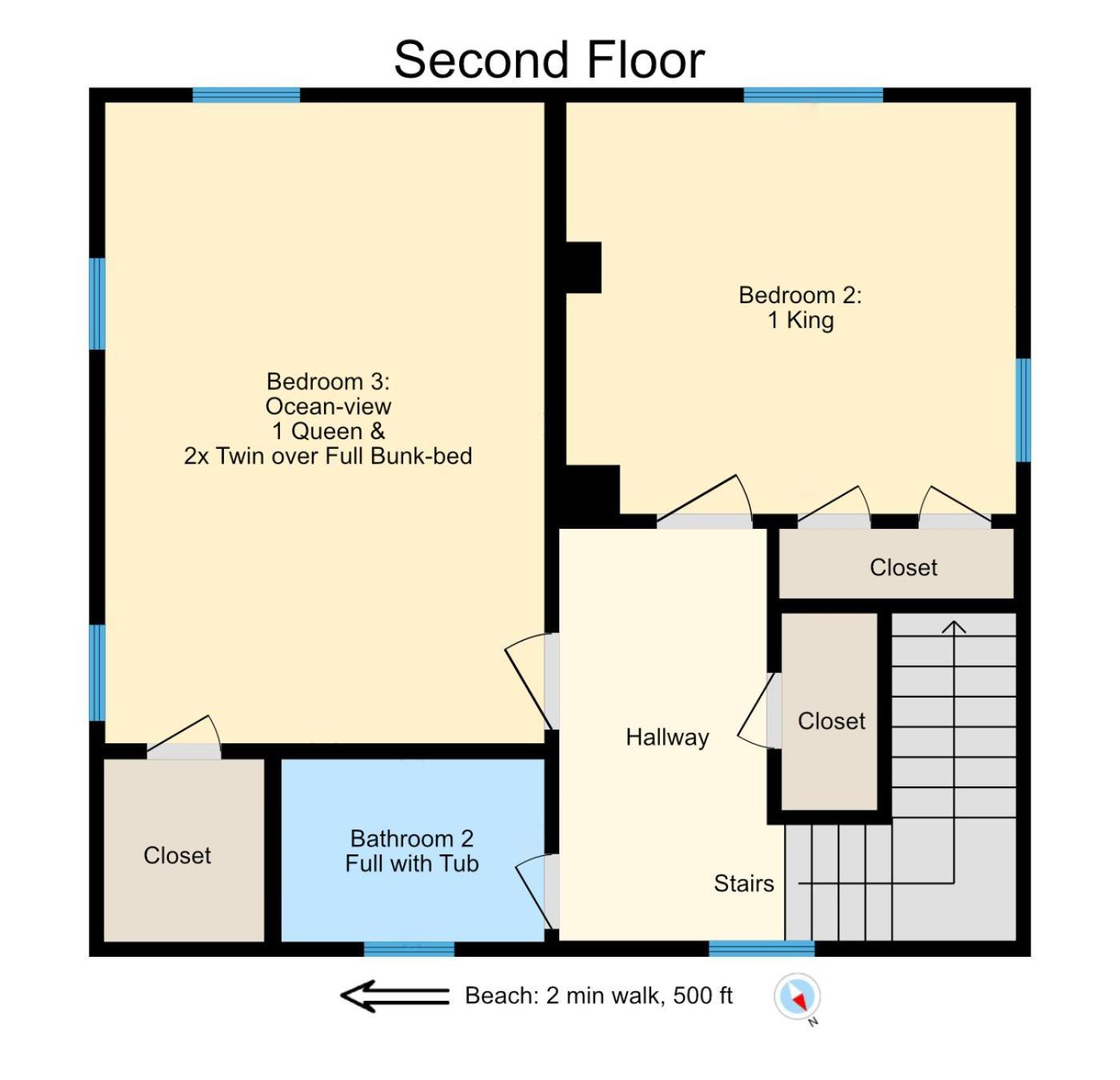 Dazzling Centrally Located Ocean View W 2 Kings, Huge Private Yard, 2 Decks, Firepit, Bbq Myrtle Beach Eksteriør bilde